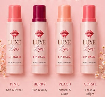 Luxe Lips Balm Bundle – Pink, Berry, Peach & Coral