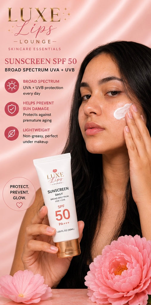Luxe Lips Lounge Daily Sunscreen SPF 50