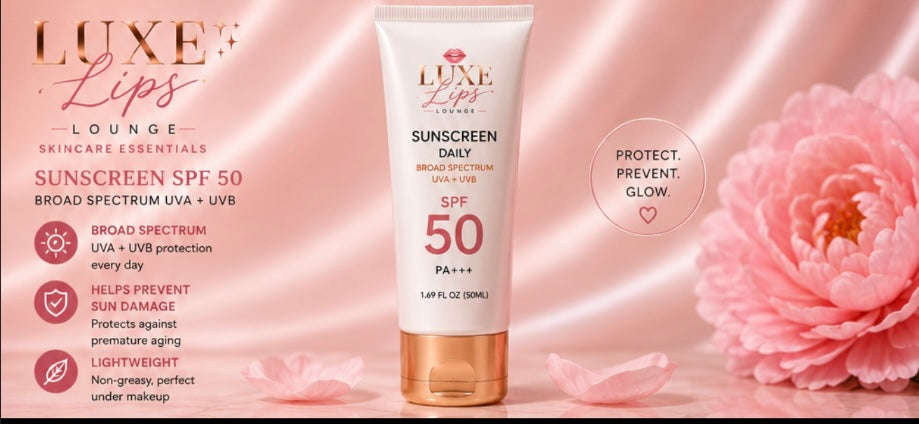 Luxe Lips Lounge Daily Sunscreen SPF 50