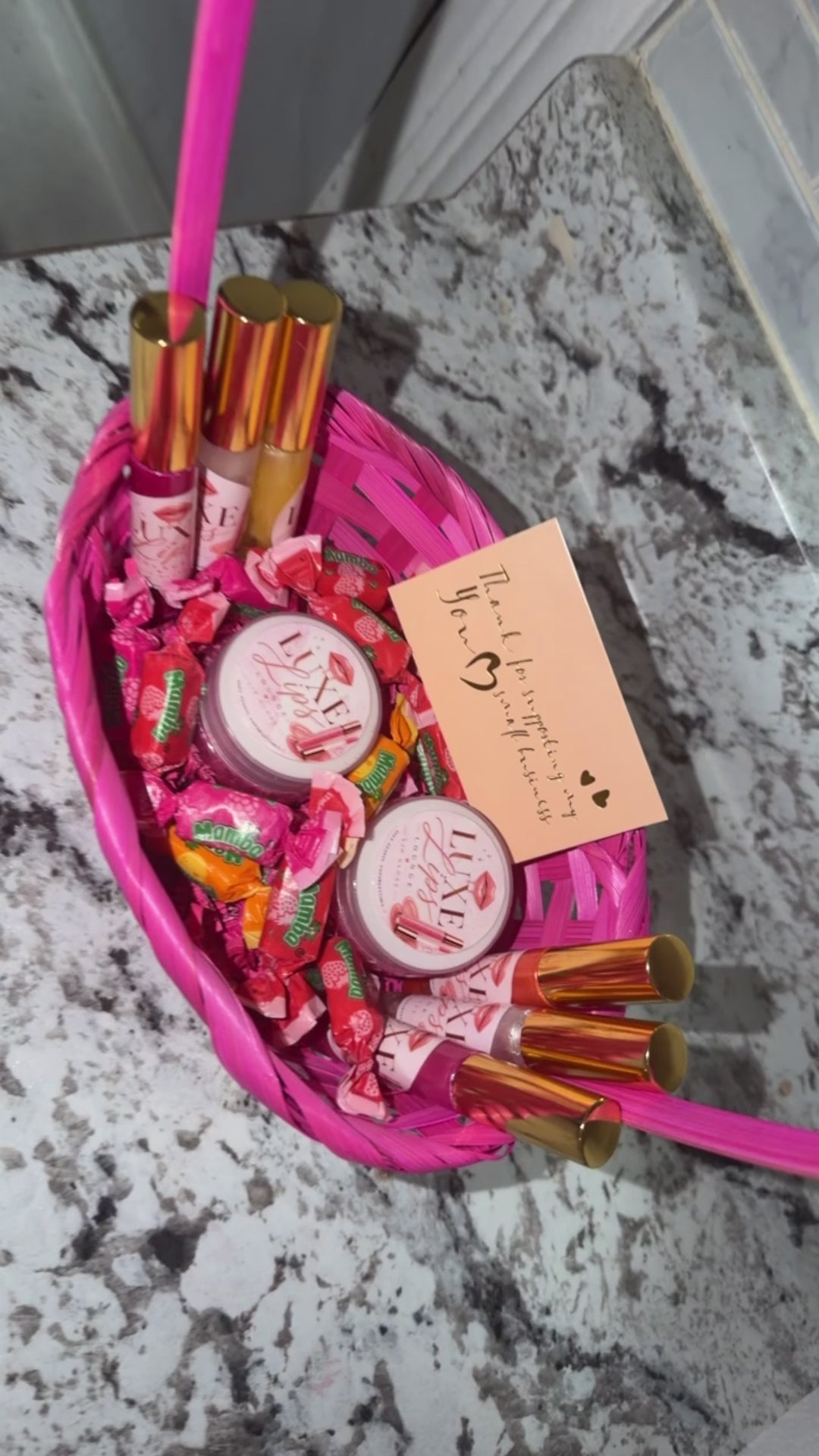 Lip Gloss Gift Basket